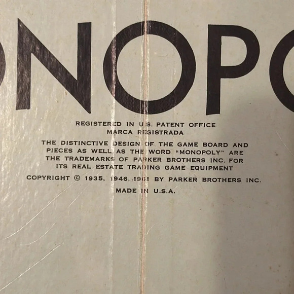 vintage 1961 parker bros real estate trading MONOPOLY board game toy collectible - Picture 15 of 16